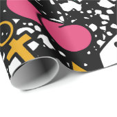 Oude schoolpatroon cadeaupapier (Rol Hoek)