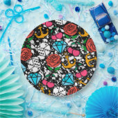 Oude schoolpatroon papieren bordje (Feest)