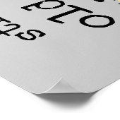 Oude schoolpotlood Funny Poster Humor (Hoek)