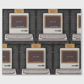 Oude Schoolregels Retro computerspel is voorbij Cadeaupapier (Vlak)