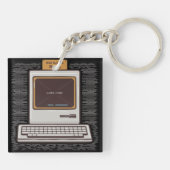 Oude Schoolregels Retro computerspel is voorbij Sleutelhanger (Achterkant)