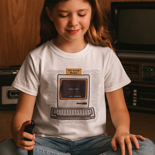 Oude Schoolregels Retro computerspel is voorbij T-shirt