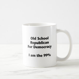 Oude schoolrepublikein voor democratie — Bezet Koffiemok