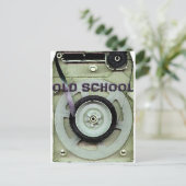 Oude schoolretro 8 Cassettebandje Briefkaart (Staand voorkant)