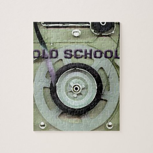 Oude schoolretro 8 Cassettebandje Legpuzzel (Verticaal)