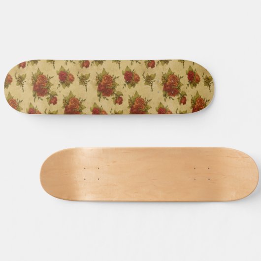 Oude schoolskateboard met  afdruk skateboard (Horizontaal)