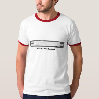 Oude schoolslideregel t-shirt