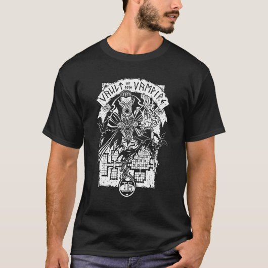 Oude schoolspeelgoedvault van de vampier R T-shirt (Voorkant)
