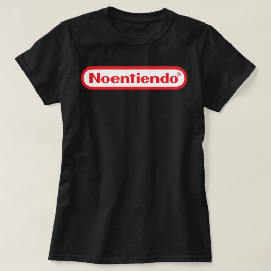 Oude schoolspelen Geen Entiendo Meme Noentiendo Kl T-shirt (Design voorkant)