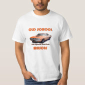 Oude Schoolspier 1970 Hemi-Cuda T-shirt (Voorkant)