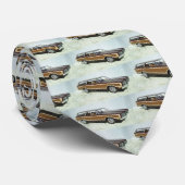 oude schoolstationwagen stropdas (Opgerold)