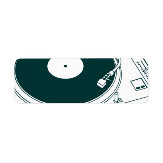 Oude schoolwas / Platenspeler Etiket (Voorkant)