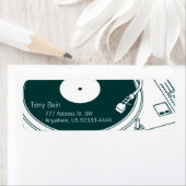 Oude schoolwas / Platenspeler Etiket (Insitu)