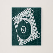 Oude schoolwas / Platenspeler Legpuzzel (Verticaal)