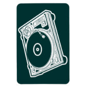 Oude schoolwas / Platenspeler Magneet (Verticaal)