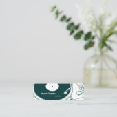 Oude schoolwas / Platenspeler Mini Visitekaartje (Staand voorkant)