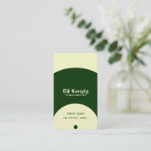 Oude schoolwas visitekaartje (Staand voorkant)