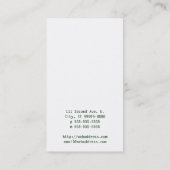 Oude schoolwas visitekaartje (Achterkant)