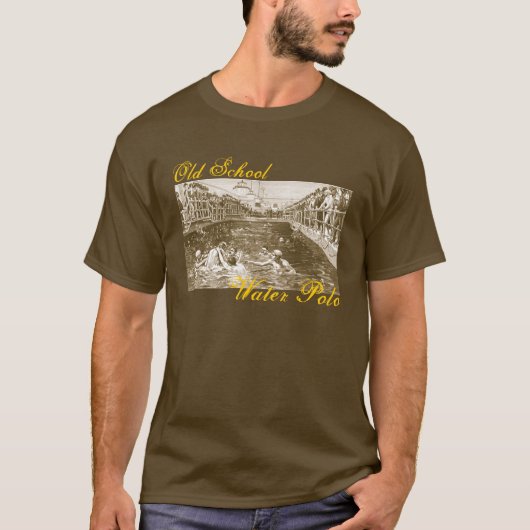 Oude schoolwaterpoloos t-shirt (Voorkant)