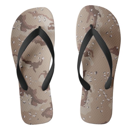 Oude schoolwoestijn Camo Teenslippers (Voetbed)