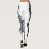 Oude schoonheid zwart en wit leggings (Achterkant)