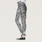 Oude schoonheid zwart en wit leggings (Links)
