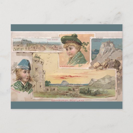 Oude Schotland Briefkaart (Voorkant)