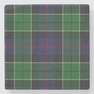 Oude Schots Tavern Clan Leslie die Tartan jagen Stenen Onderzetter