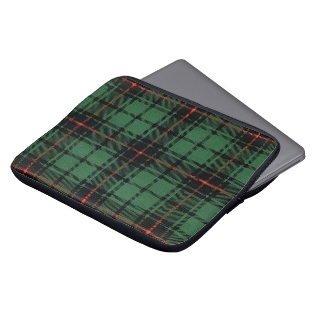 Oude Schotse ruit, Davidson Modern patroon Laptop Sleeve (Voorkant top)