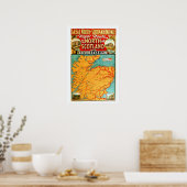 Oude Schotse spoorwegprint Poster (Keuken)