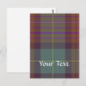Oude Schotse tartan Briefkaart (Voorkant / Achterkant)