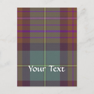 Oude Schotse tartan Briefkaart