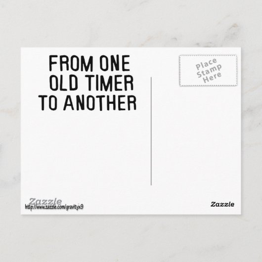 Oude schrijfmachine Birthday Greeting Briefkaart (Achterkant)