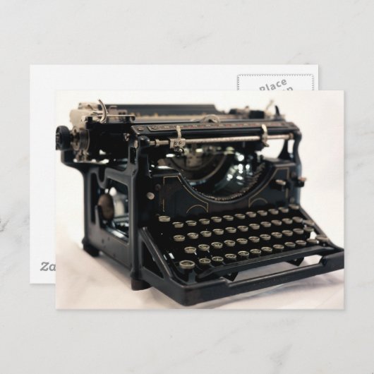 Oude schrijfmachine briefkaart (Voorkant / Achterkant)