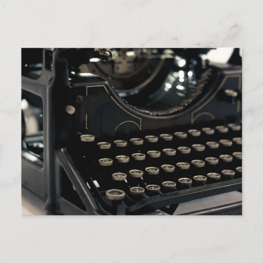 Oude schrijfmachine briefkaart (Voorkant)