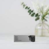 Oude schrijfmachine mini visitekaartje (Staand voorkant)