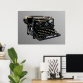 Oude schrijfmachine poster (Thuiskantoor)