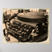 oude schrijfmachine poster (Voorkant)