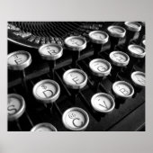 Oude schrijfmachine poster (Voorkant)