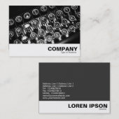 Oude schrijfmachine visitekaartje (Voorkant / Achterkant)