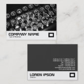 Oude schrijfmachine visitekaartje (Voorkant / Achterkant)