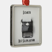 Oude schrijfmachine voor auteur, journalist, blogg metalen ornament (Rechts)