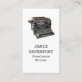 Oude schrijfmachine voor journaliste Auteur voor s Visitekaartje