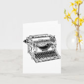 Oude schrijfmachinekaarten kaart (Gele Bloem)