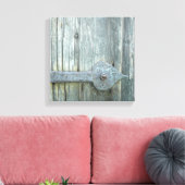 Oude schrot-deursluiting canvas afdruk (Insitu (Woonkamer))