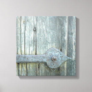 Oude schrot-deursluiting canvas afdruk