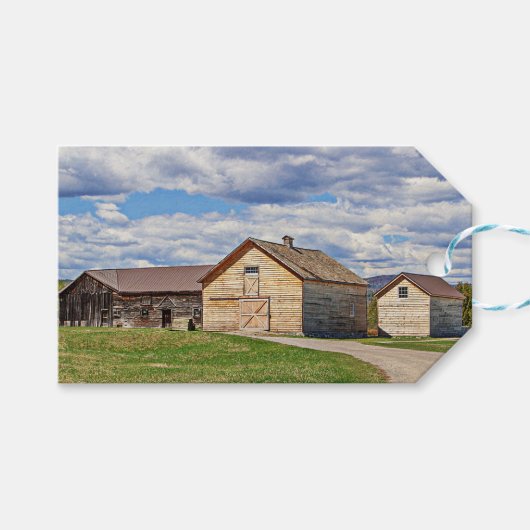 Oude Schuren Cadeaulabel (Voorkant (Horizontaal))