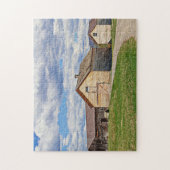 Oude schuren legpuzzel (Verticaal)