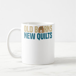 Oude Schuren Nieuwe Dekens Quilt Kunst Ambachten Koffiemok
