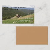 Oude schuur aanpasbare fotografie visitekaartjes (Voorkant / Achterkant)